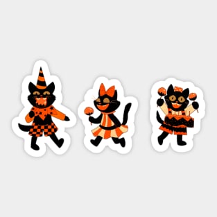 Candy Apple Kittens Stickers Sticker